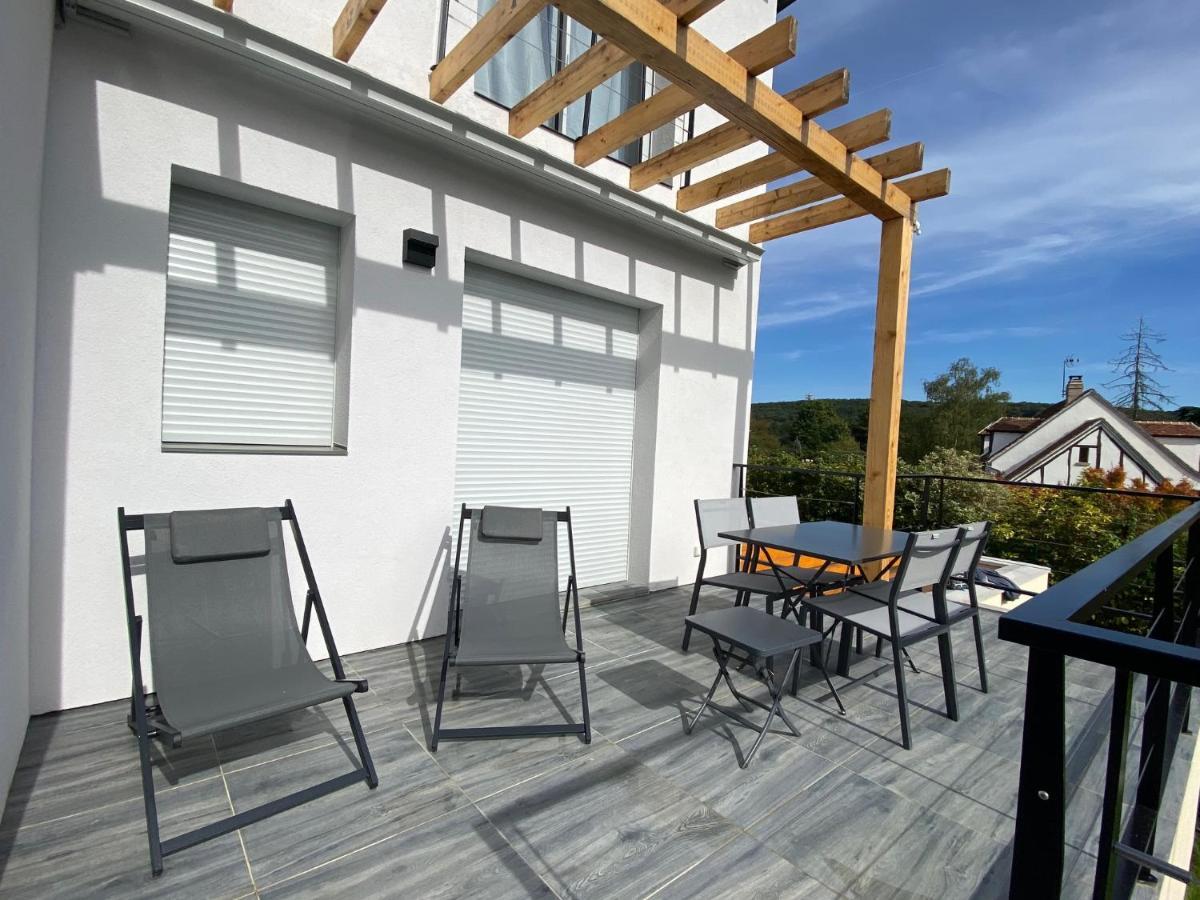 La Villa Perchee Calme, Sauna, Parking Prive Saint-Prix  Екстериор снимка
